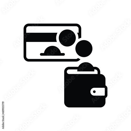 Black solid icon for reimbursement