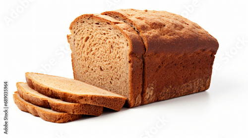 Slice of organic brown bread