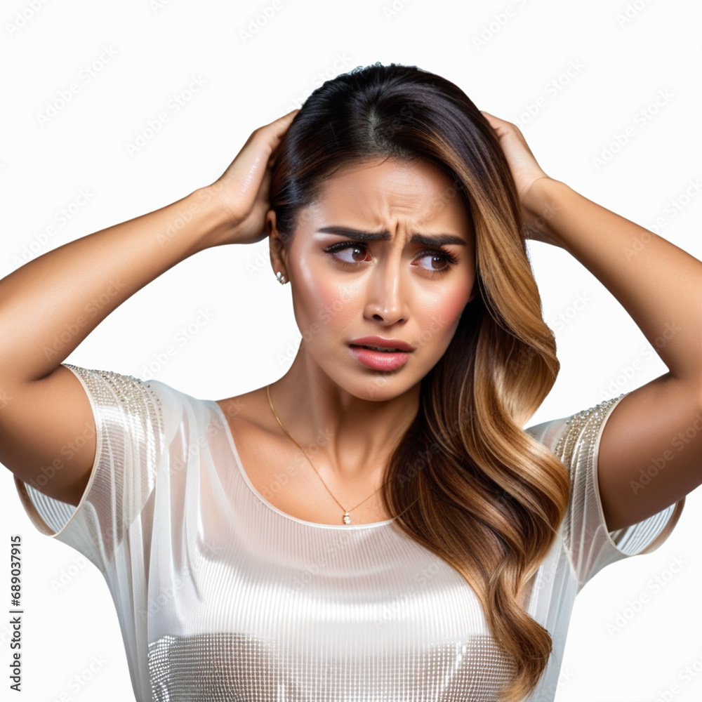 Fototapeta premium sad face, embarrassed expression