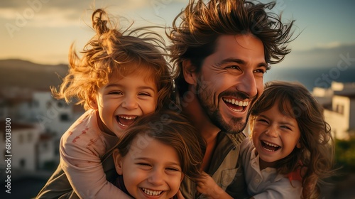 family at enjoyment movement