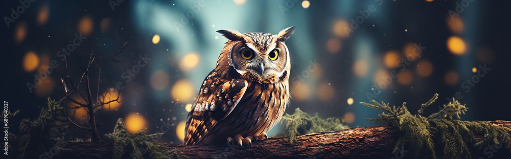 Magic Owl Forest Banner Magic Owl Forest Banner