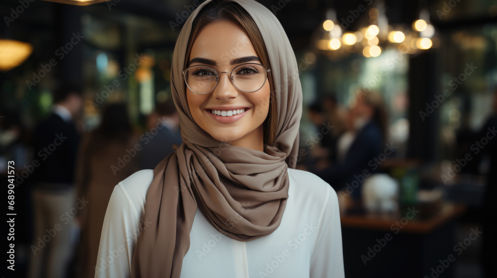 portrait of Arabic business beauty woman portrait of Arabic business beauty woman