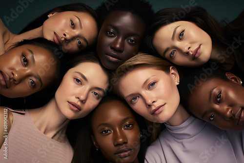 portrait of a group of different ethnicities