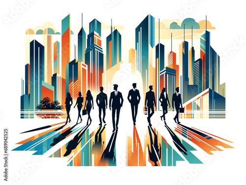business meeting in the city skyline businessman boardroom office background