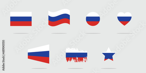 Russian federation flag. Russian flag with different shapes. . Flag of Russia. National symbol. Russian flag symbol. white, blue and red colors. Vector design. Free Download Russian federation flag. Russian flag with different shapes. . Flag of Russia. National symbol. Russian flag symbol. white, blue and red colors. Vector design. - GFXLoad