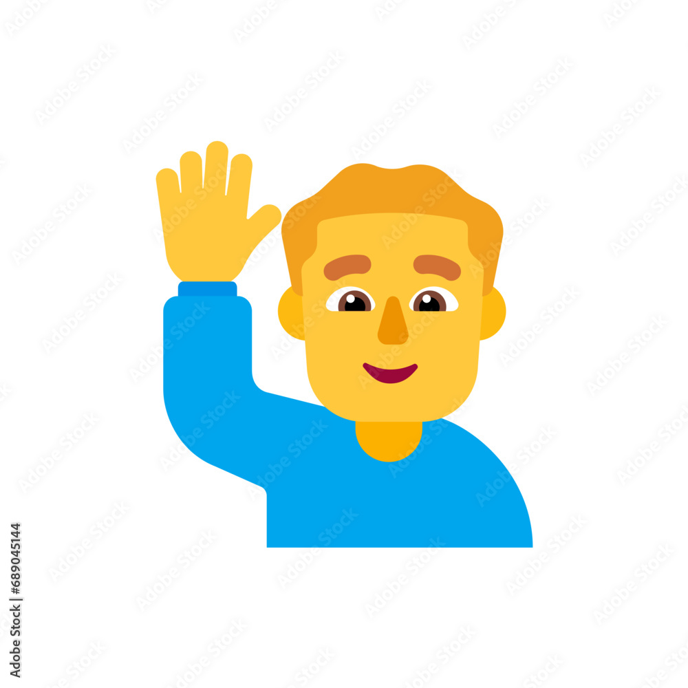 Man Raising Hand