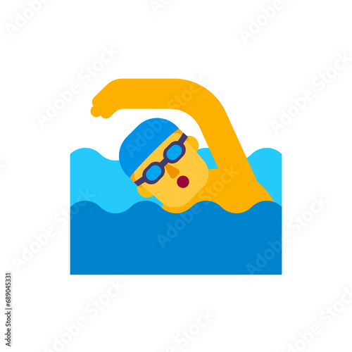 Man Swimming