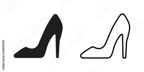 black heels sign symbol icon vector design