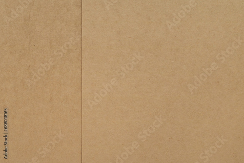 Brown paper made from kraft pulp. Natural texture, background