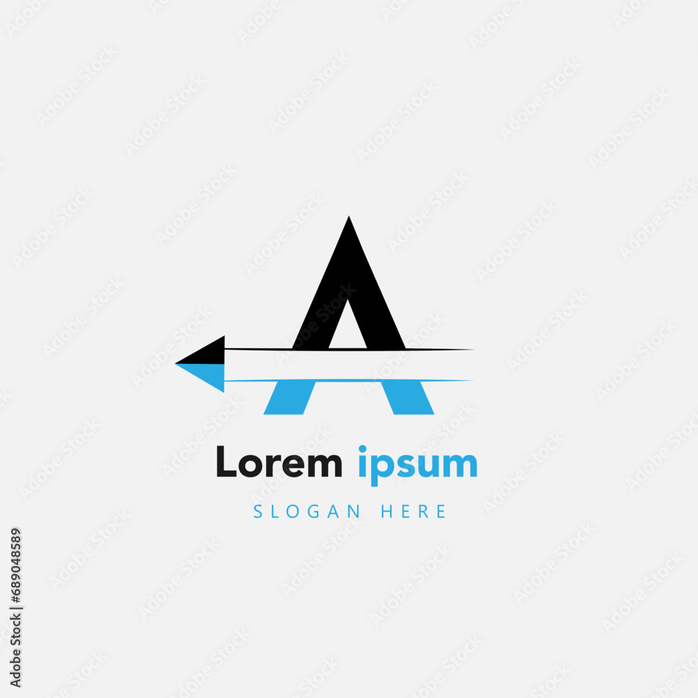Initial letter A logo and wings symbol. Wings design element, initial Letter A logo Icon, Initial Logo Template Initial letter A logo and wings symbol. Wings design element, initial Letter A logo Icon, Initial Logo Template