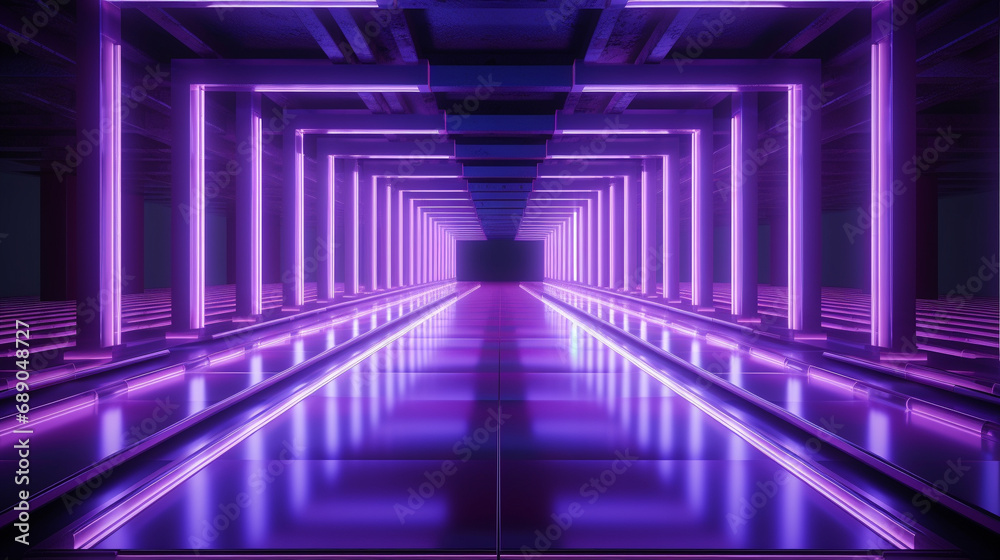tunnel with light tunnel with light