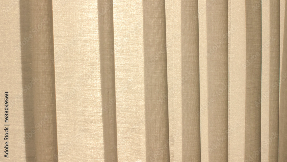 Fototapeta premium cortina, pliegues, sol, interior, habitación, hotel, ventanal, luz