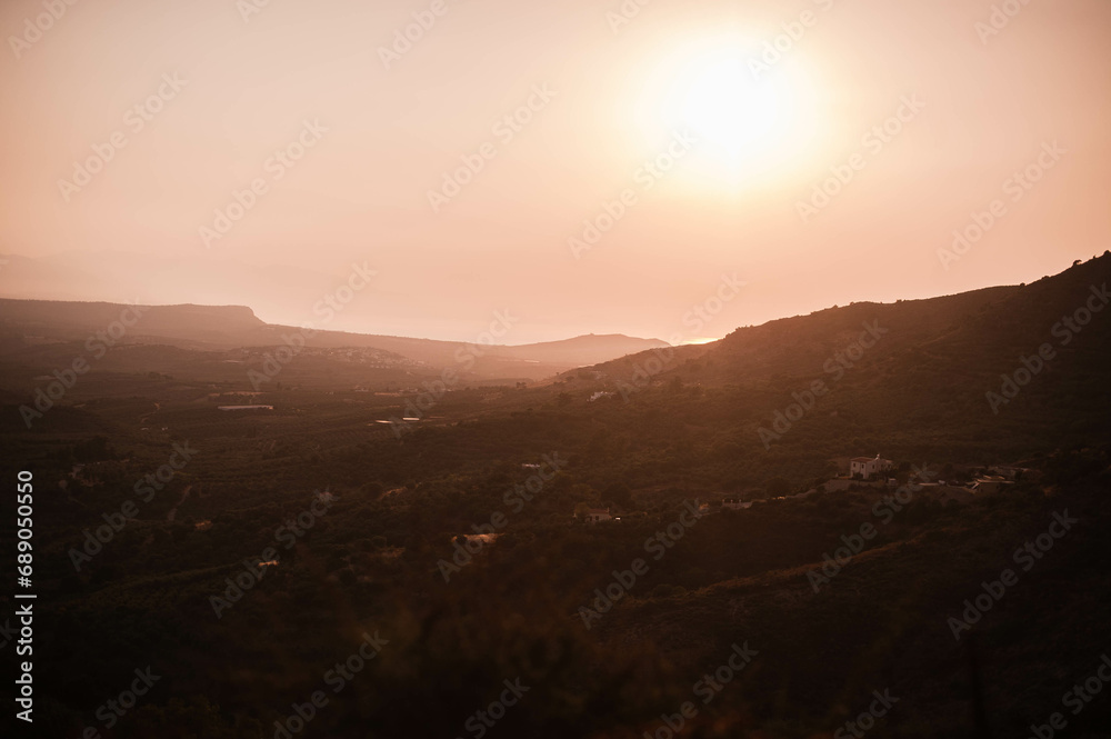 sunrise in the mountains