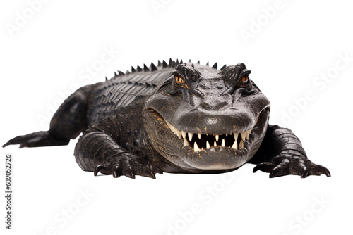 Amused Alligator on a transparent background