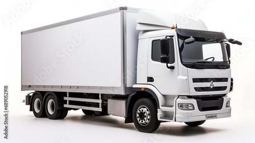 lightweight truck on a white background photo
