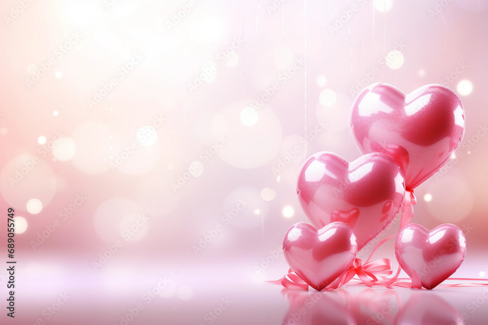 valentines background with hearts