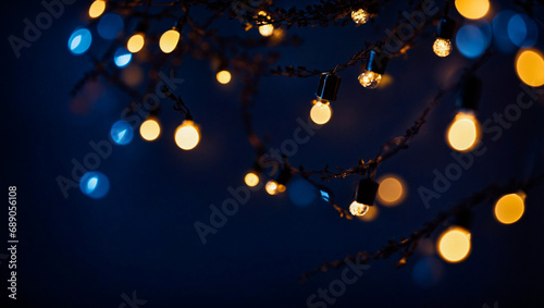 christmas lights background © Vugar & Salekh