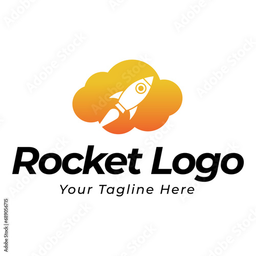Rocket logo design icon template. Rocket Logo Designs Vector Template, Rocket Logo Symbol Icon