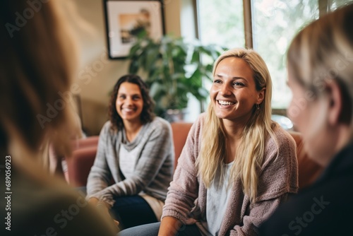 Supportive Group Therapy Session at Community Center