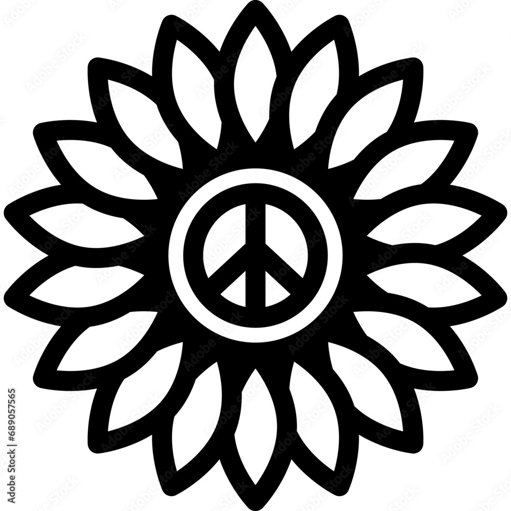 Peace Flower icon Peace Flower icon