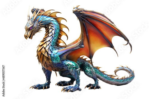 Dragon Majesty Against Blankness on a transparent background