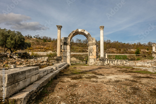 Stratonikeia is one of the rare ancient cities where Carian, Roman and Ottoman architecture are intertwined. #689058538