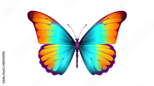 butterflies can fly Colorful butterflies on a clean background. spring and summer Isolated on a clear background  PNG file.