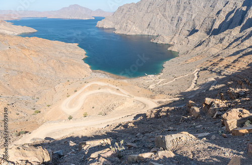 Khor Najd - Khawr Najd lagoon, Musandam, Oman photo