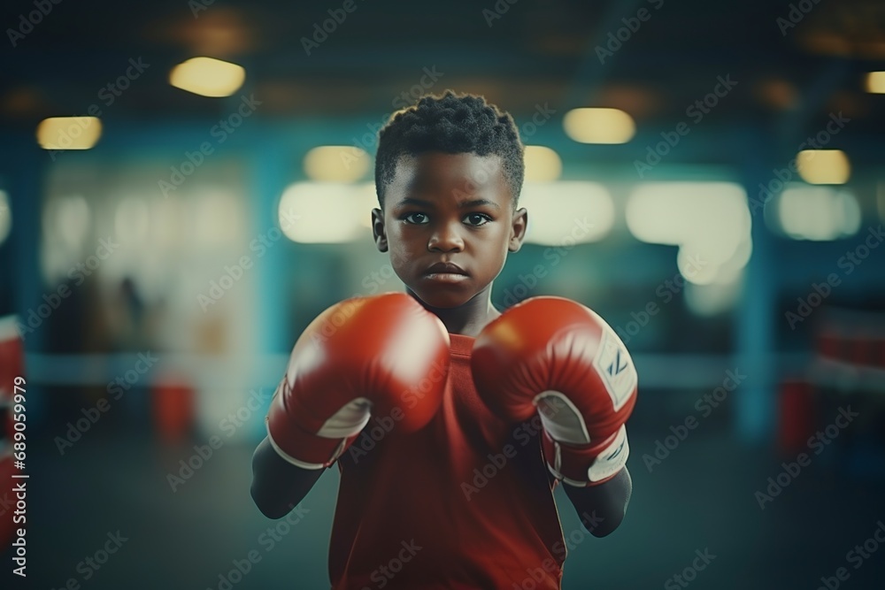 african boy with boxing gloves practicing african boy with boxing gloves practicing