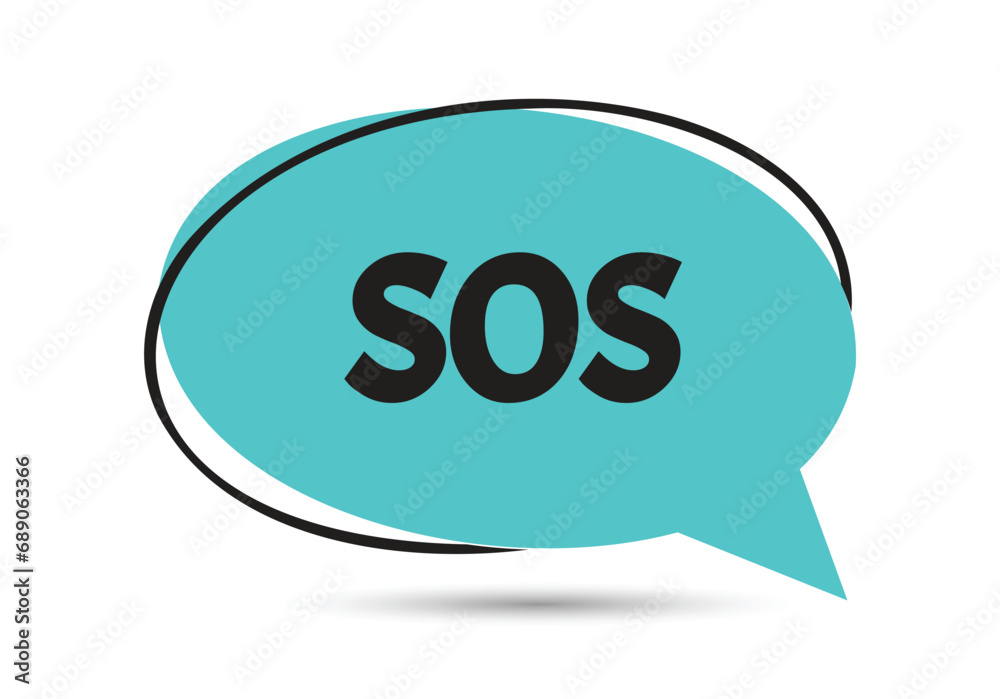 SOS speech bubble text. Hi There on bright color for Sticker, Banner and Poster. vector illustration. SOS speech bubble text. Hi There on bright color for Sticker, Banner and Poster. vector illustration.