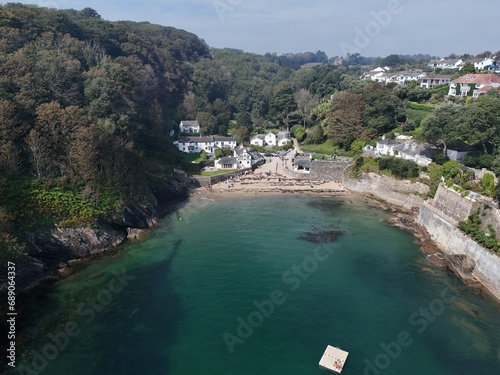 Readymoney Beach Fowey Cornwall UK drone,aerial . © steve