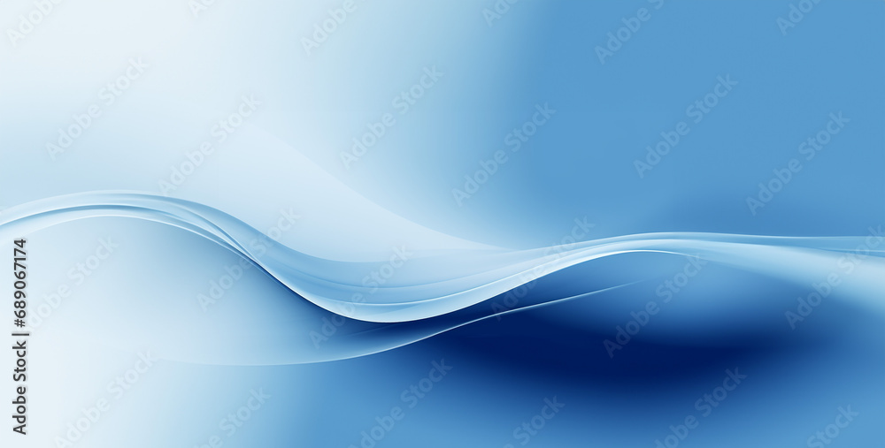 Fototapeta premium blue background, abstract blue waves, simple background image for powerpoint blue color, 