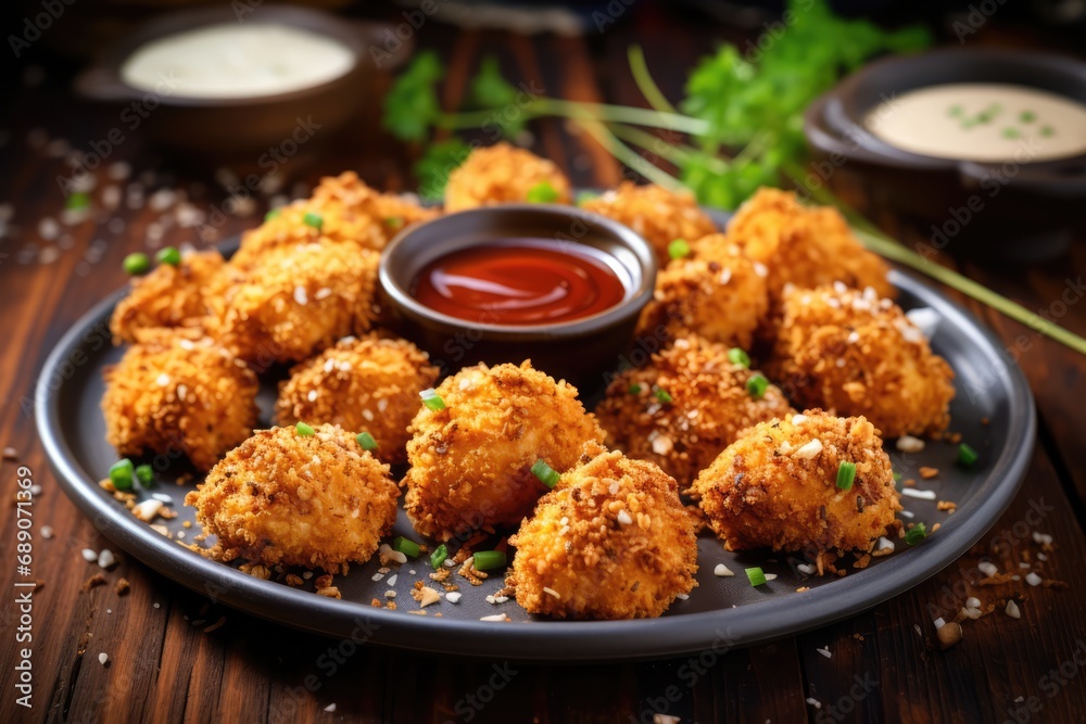 Crispy And Flavorful Popcorn Chicken With Golden Crust. Сoncept Crispy Chicken Recipe, Flavorful Popcorn Chicken, Golden Crust, Delicious Snack Crispy And Flavorful Popcorn Chicken With Golden Crust. Сoncept Crispy Chicken Recipe, Flavorful Popcorn Chicken, Golden Crust, Delicious Snack