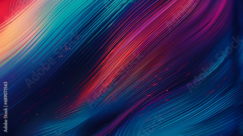 Bright, illuminated fiber optic network creates stunning abstract art, showcasing the beauty of technology, created with Generative AI technology