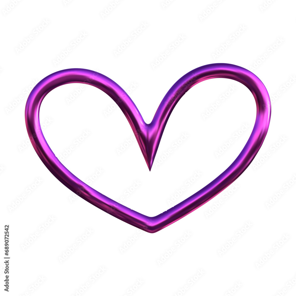Y2K chrome color shape isolated. 3D liquid metal element heart. Y2K shiny chrome rendering illustration Y2K chrome color shape isolated. 3D liquid metal element heart. Y2K shiny chrome rendering illustration