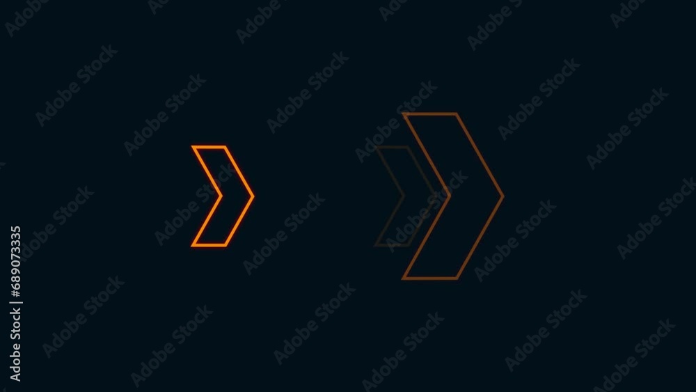 arrow direction on black background, neon arrow sign animation arrow direction on black background, neon arrow sign animation