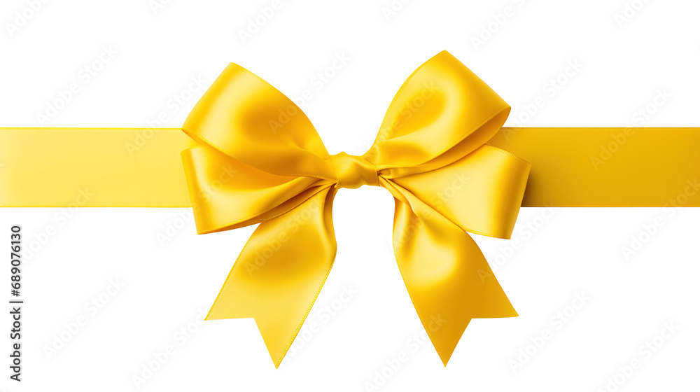 golden ribbon bow isolated on transparent background Remove png, Clipping Path, pen tool golden ribbon bow isolated on transparent background Remove png, Clipping Path, pen tool