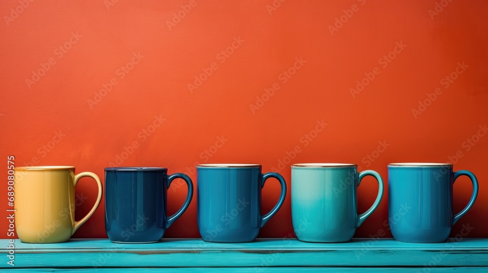 Colorful Kitchen Mugs Ensemble Colorful Kitchen Mugs Ensemble