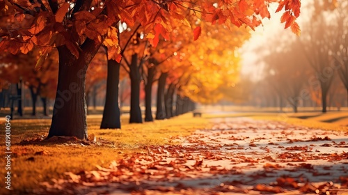 Golden Autumn Tranquility. Fall Concept
