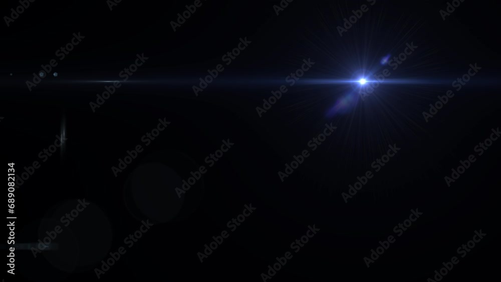 Optical lens flare effect on black backgound Optical lens flare effect on black backgound