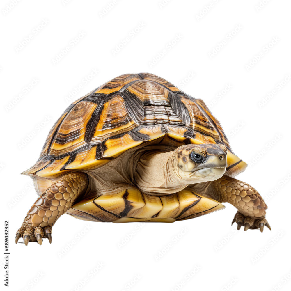 Small Turtle on White Background on a transparent background PNG
