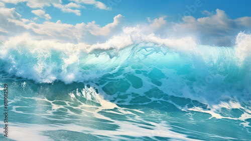 Serene Ocean Waves Background © M.Gierczyk
