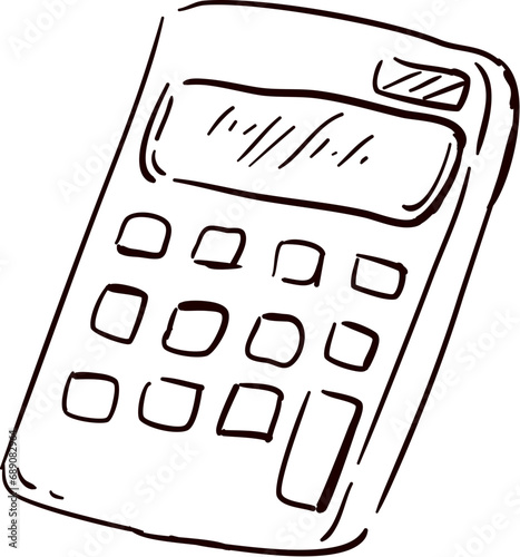 calculator hand drawn