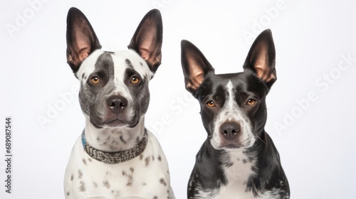 Two Dogs Sitting Together