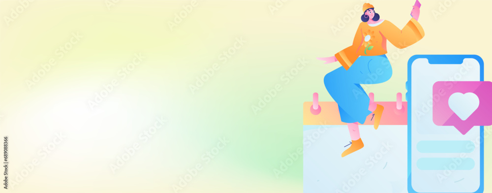 Naklejka premium Business People Flat Vector Concept Operation Hand Drawn Illustration 