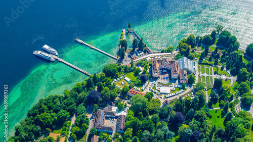 Insel Mainau am Bodensee von Oben photo