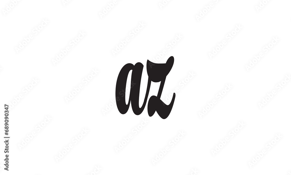 AZ, ZA , A ,Z, Abstract Letters Logo Monogram AZ, ZA , A ,Z, Abstract Letters Logo Monogram