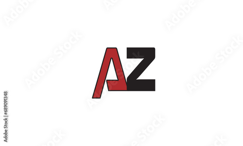 AZ, ZA , A ,Z, Abstract Letters Logo Monogram 