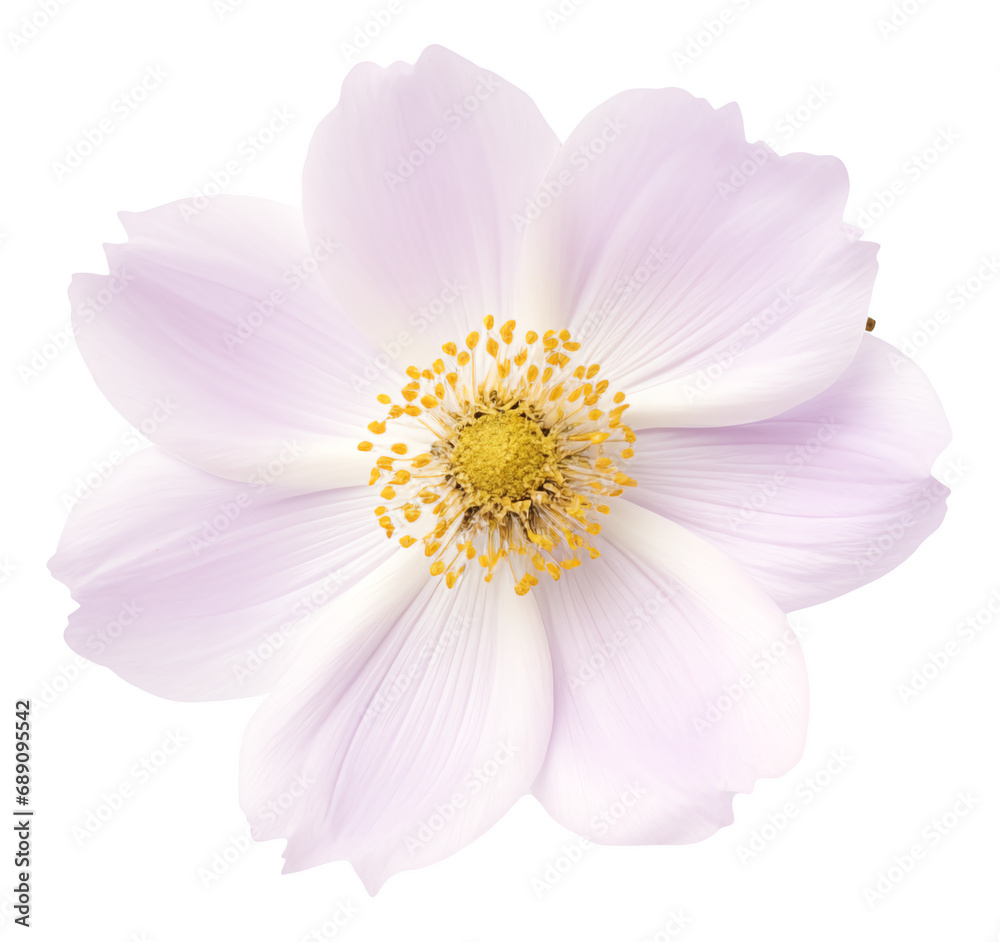 purple anemone flower isolated on white background purple anemone flower isolated on white background