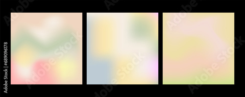 A set of gradients in pastel colors. A set of colorful backgrounds for covers, banners, social networks, websites, applications. Creative design for a creative idea